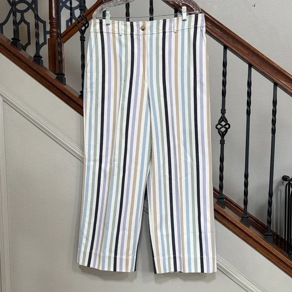 Tory Burch Wide leg crop military canvas pants 🤩 - Picture 15 of 16
